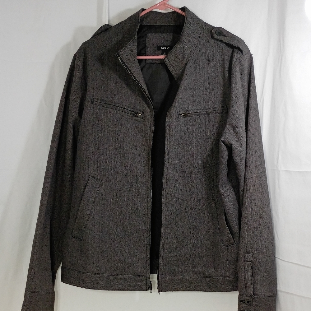 Apt. 9 Men's Charcoal Military Jacket